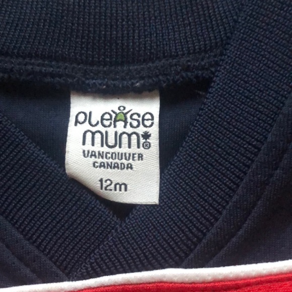 Please Mum Team Canada Jersey Shirt Sz 12 mth - Picture 3 of 4